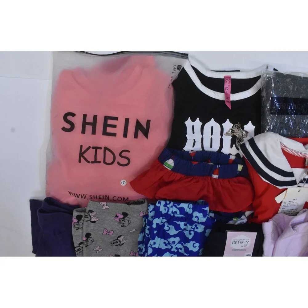 Wholesale Bulk Lot Of 14 Girls Size XS 4/5 Mixed Season Tops Bottoms Shorts